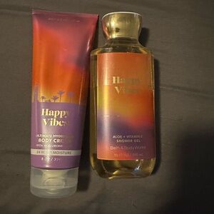 Bath & Body Works Happy Vibes Body Cream and Shower Gel